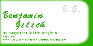 benjamin gilich business card